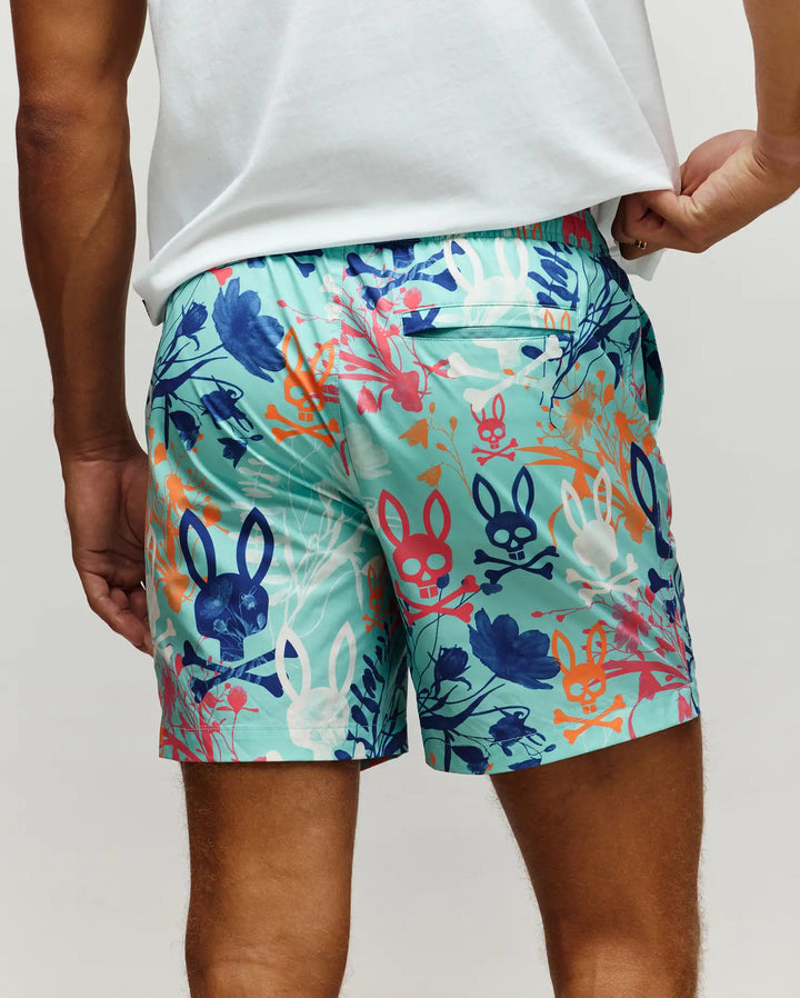 SANTINO SWIM TRUNKS (AQUA) - PSYCHO BUNNY