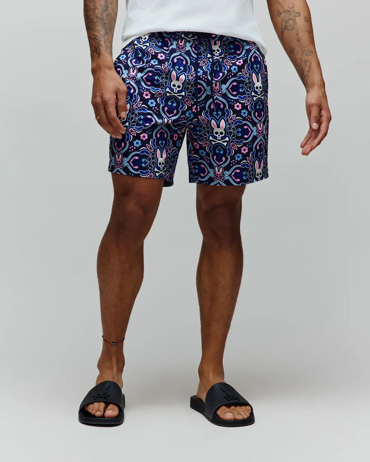 LUKE SWIM TRUNKS (BLUE) - PSYCHO BUNNY