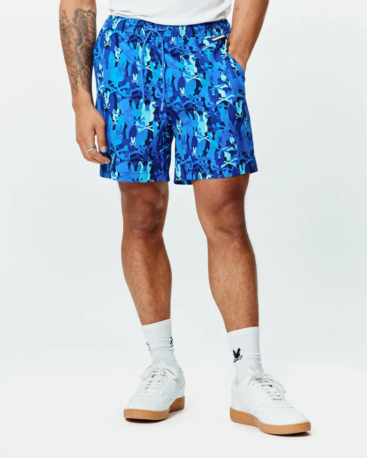 TANNER SWIM TRUNKS (MULTI BLUE) - PSYCHO BUNNY