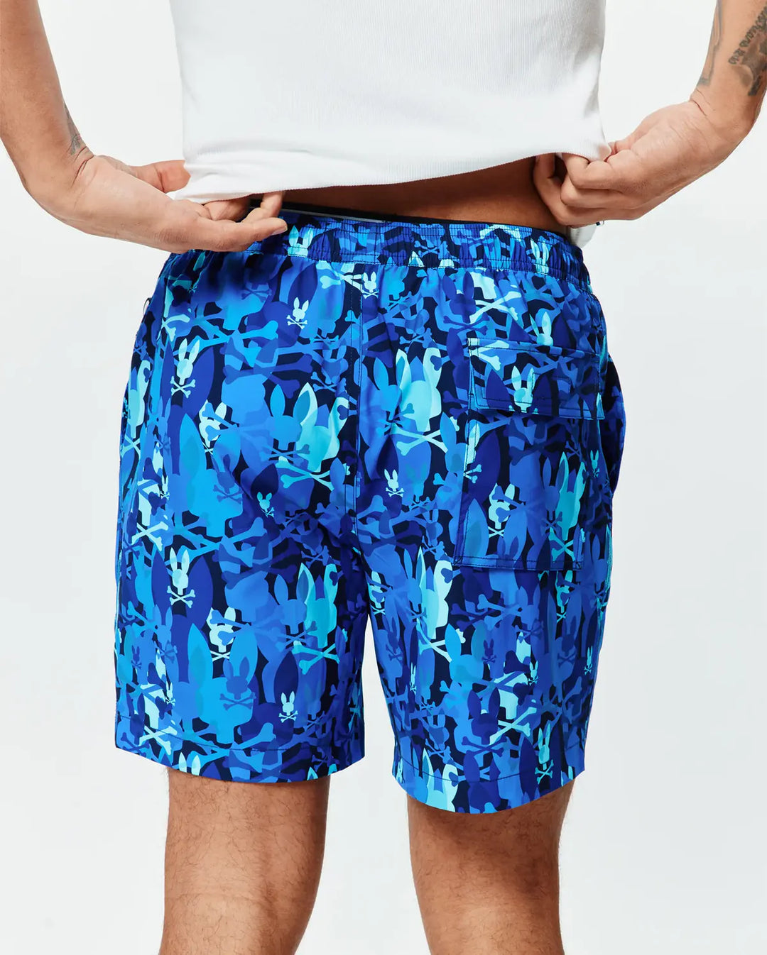TANNER SWIM TRUNKS (MULTI BLUE) - PSYCHO BUNNY