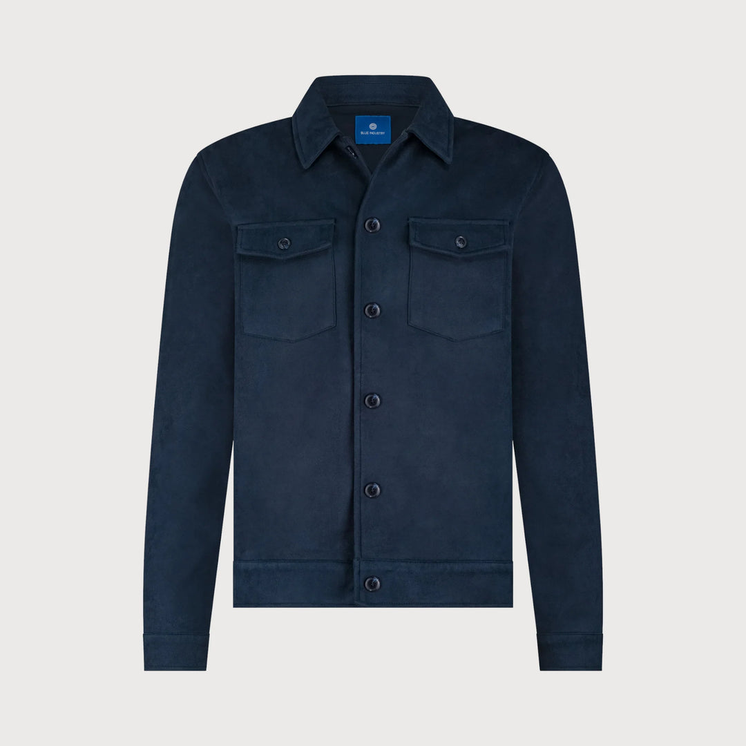 MILANO SUEDE SHACKET (NAVY) - BLUE INDUSTRY