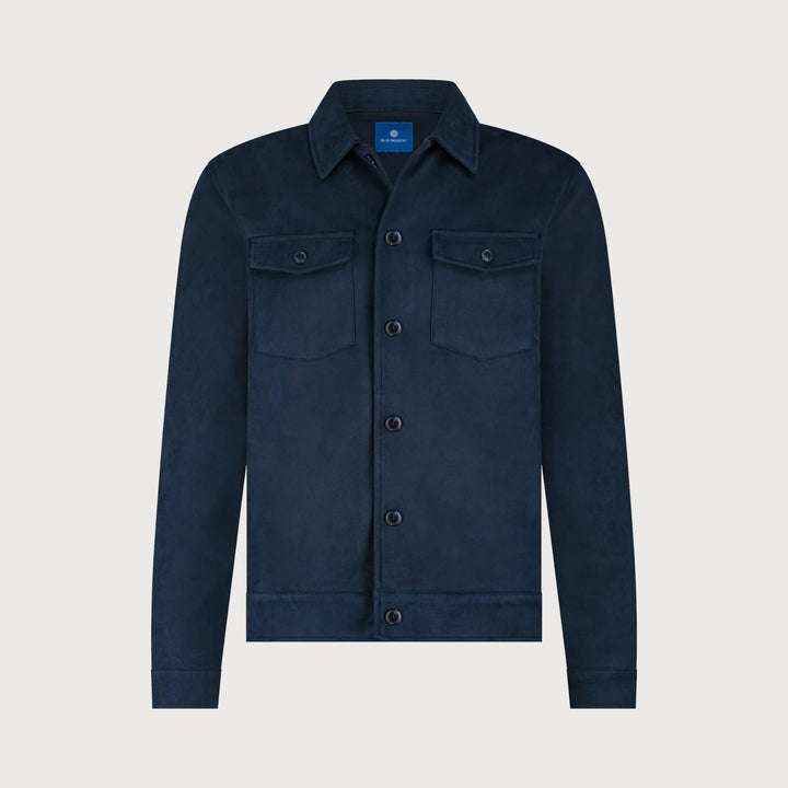 MILANO SUEDE SHACKET (NAVY) - BLUE INDUSTRY