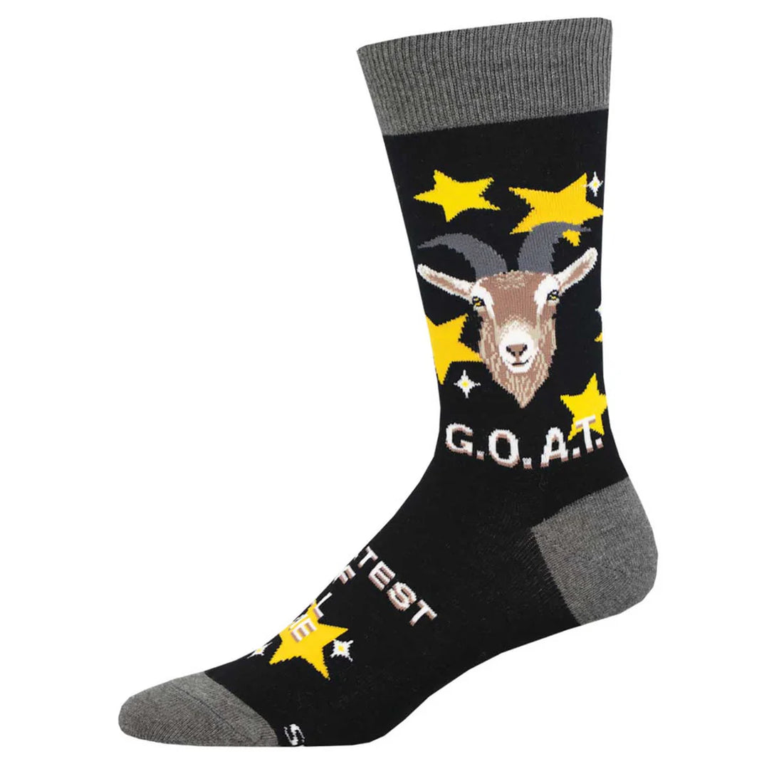 GOAT SOCKS (BLACK) - SOCKSMITH