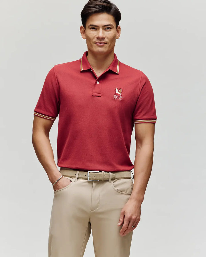 DANTE PIQUE POLO (GARNET) - PSYCHO BUNNY