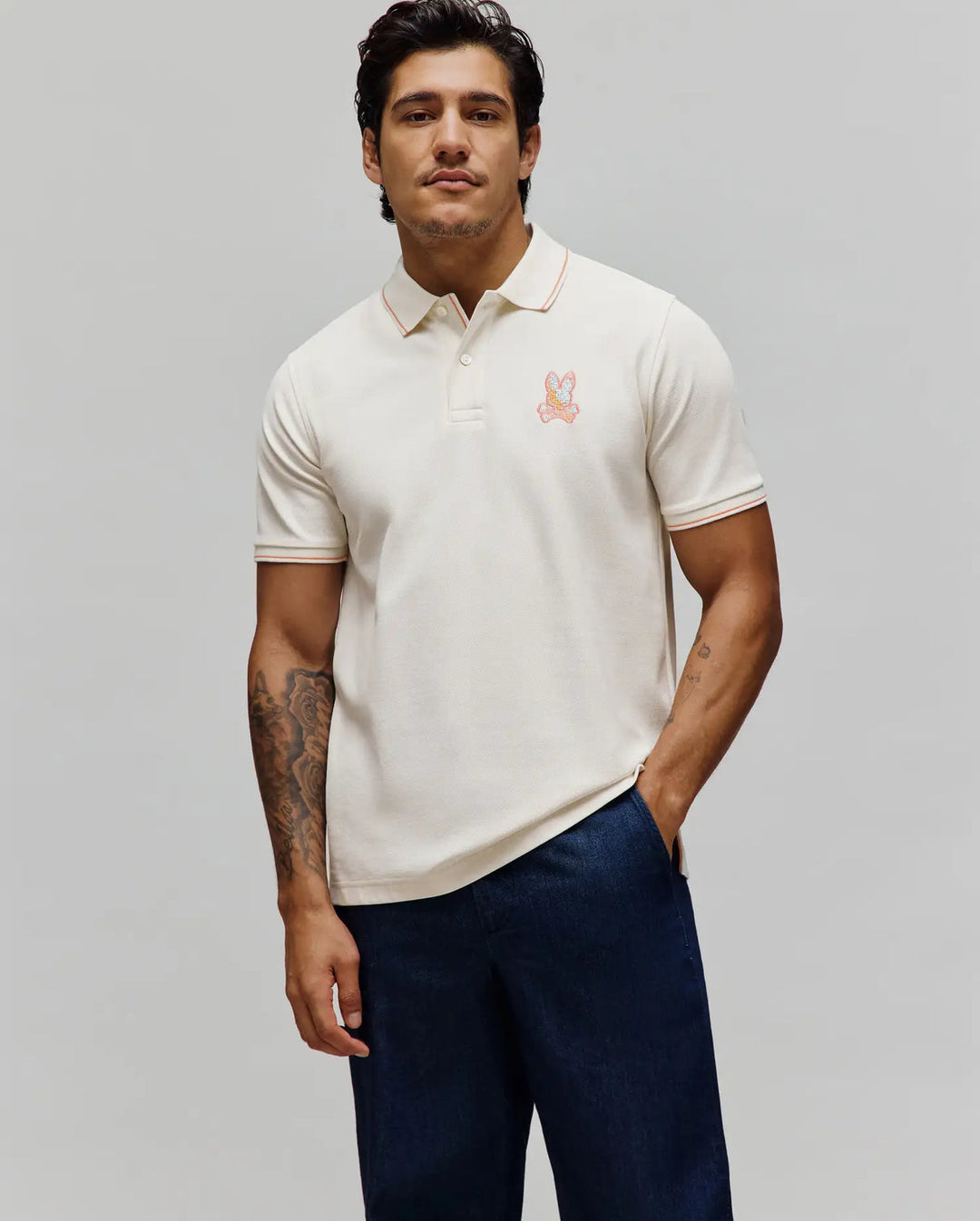 OLIVIER PIQUE POLO (PRISTINE) - PSYCHO BUNNY