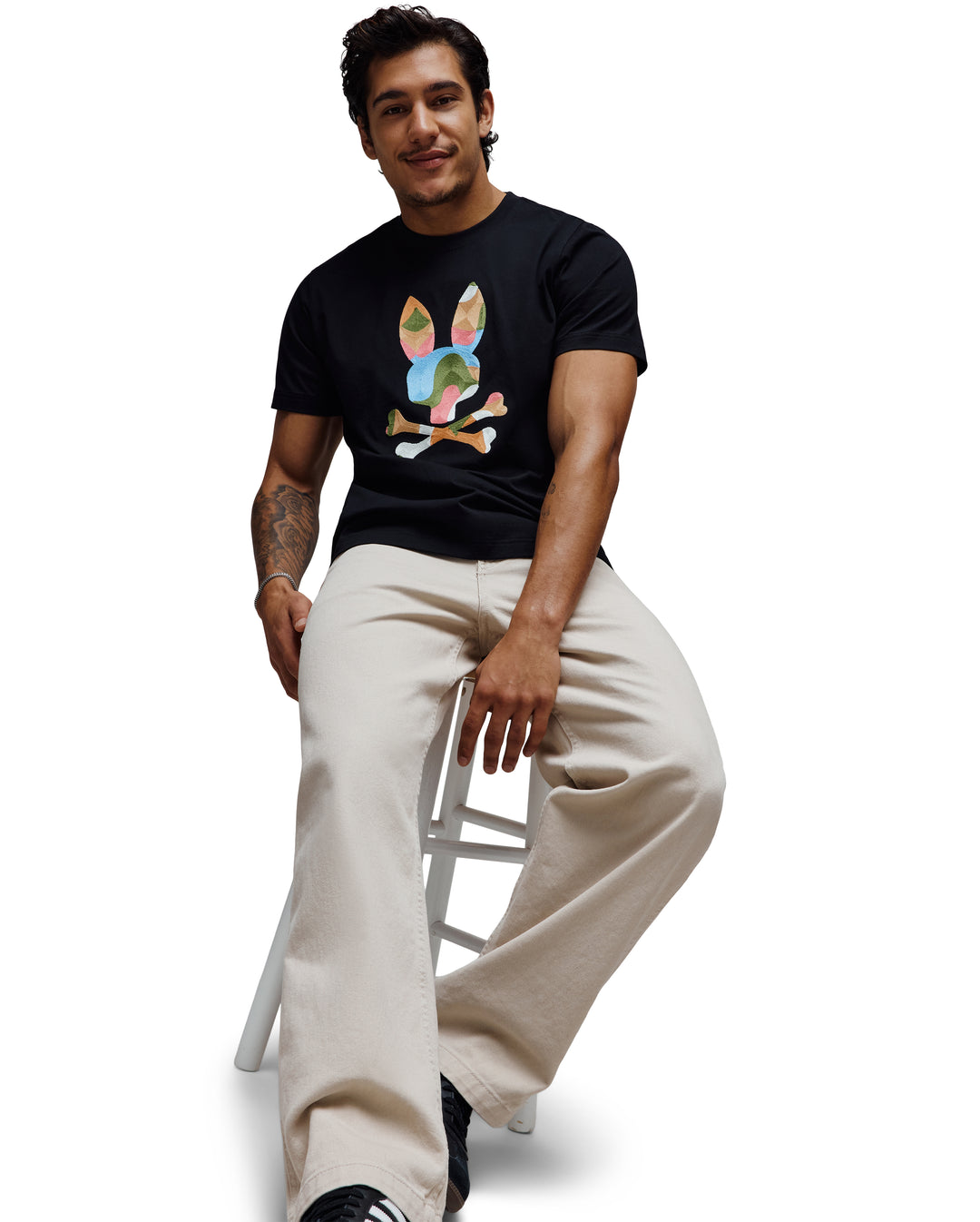 ARA GRAPHIC TEE (BLACK) - PSYCHO BUNNY