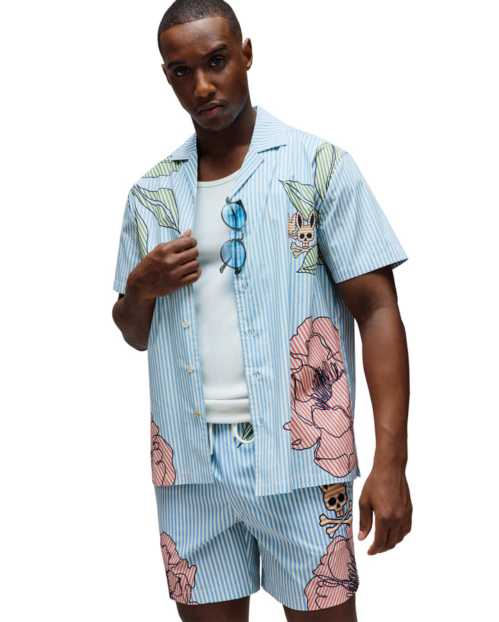 BLAIR POPLIN SHIRT (GLACIER LAKE) - PSYCHO BUNNY