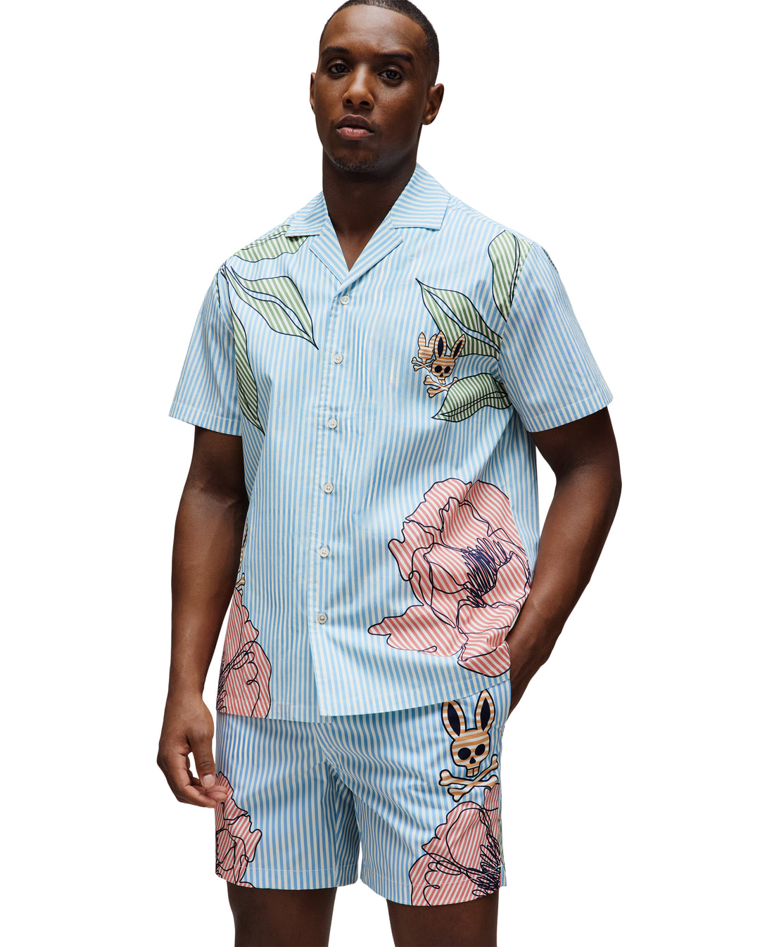 BLAIR POPLIN SHIRT (GLACIER LAKE) - PSYCHO BUNNY