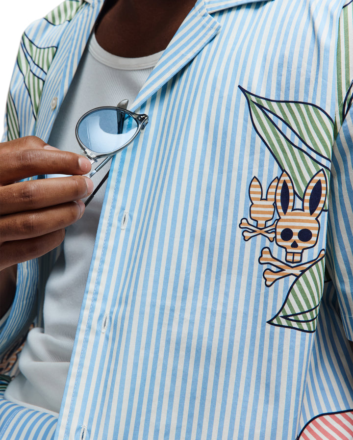 BLAIR POPLIN SHIRT (GLACIER LAKE) - PSYCHO BUNNY