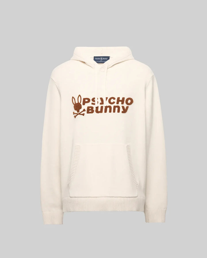 XAVIER CHENILLE WORDMARK HOODIE (WHITE CAP) - PSYCHO BUNNY
