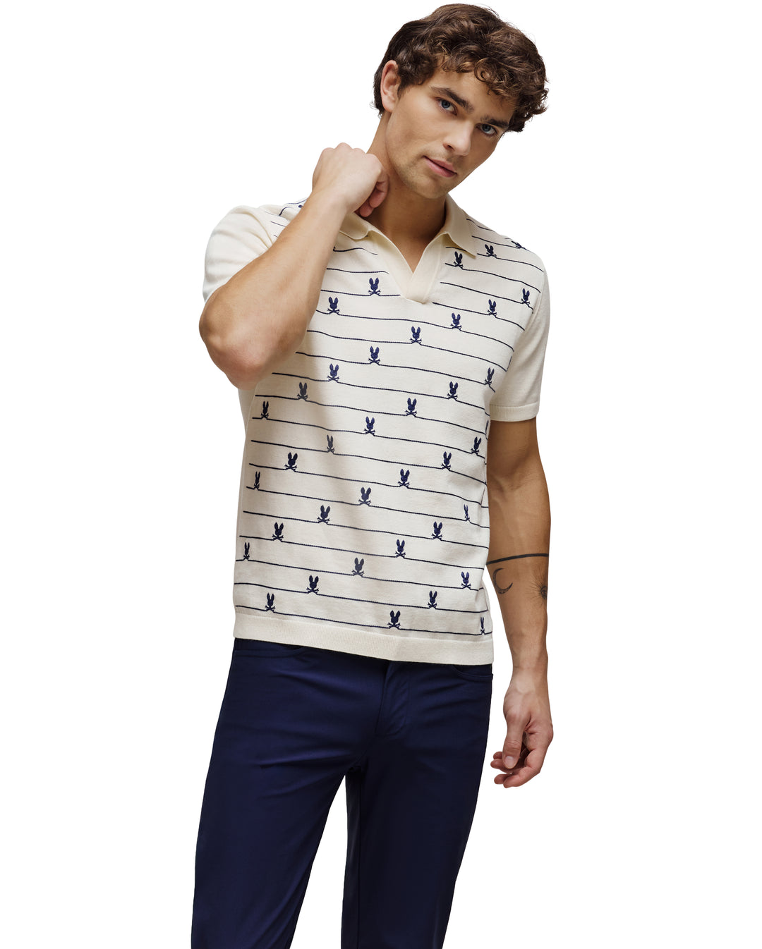 MARVIN JOHNNY COLLAR POLO (PRISTINE) - PSYCHO BUNNY