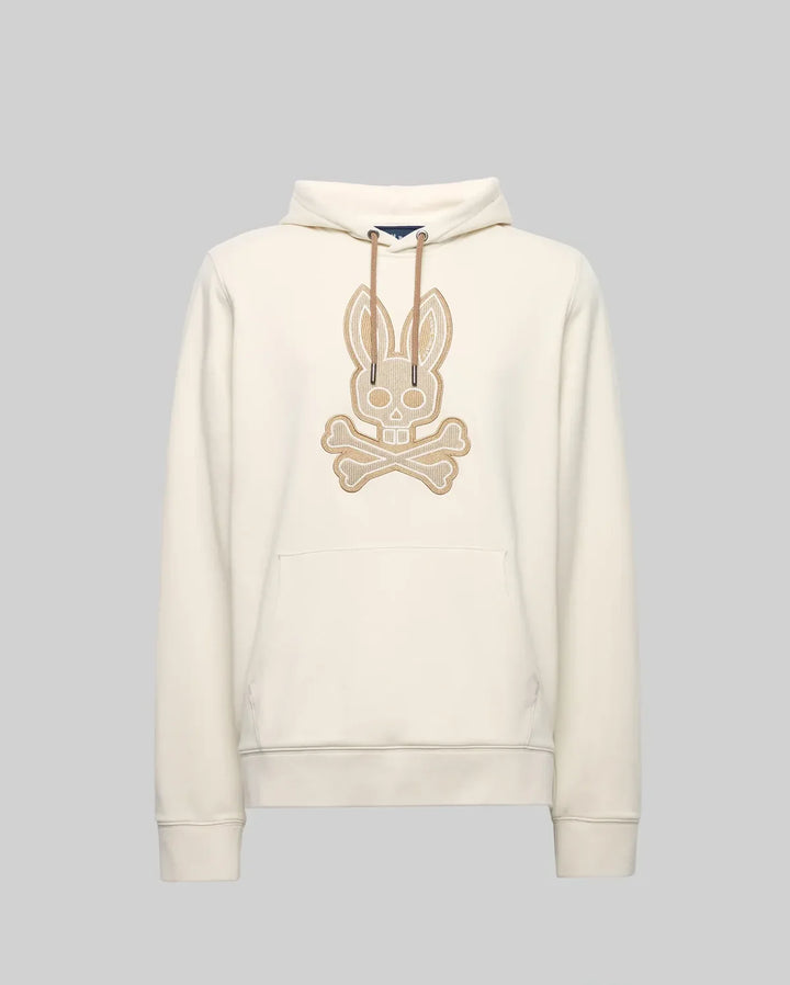 RYDER EMBROIDERED PATCH HOODIE (WHITE CAP) - PSYCHO BUNNY