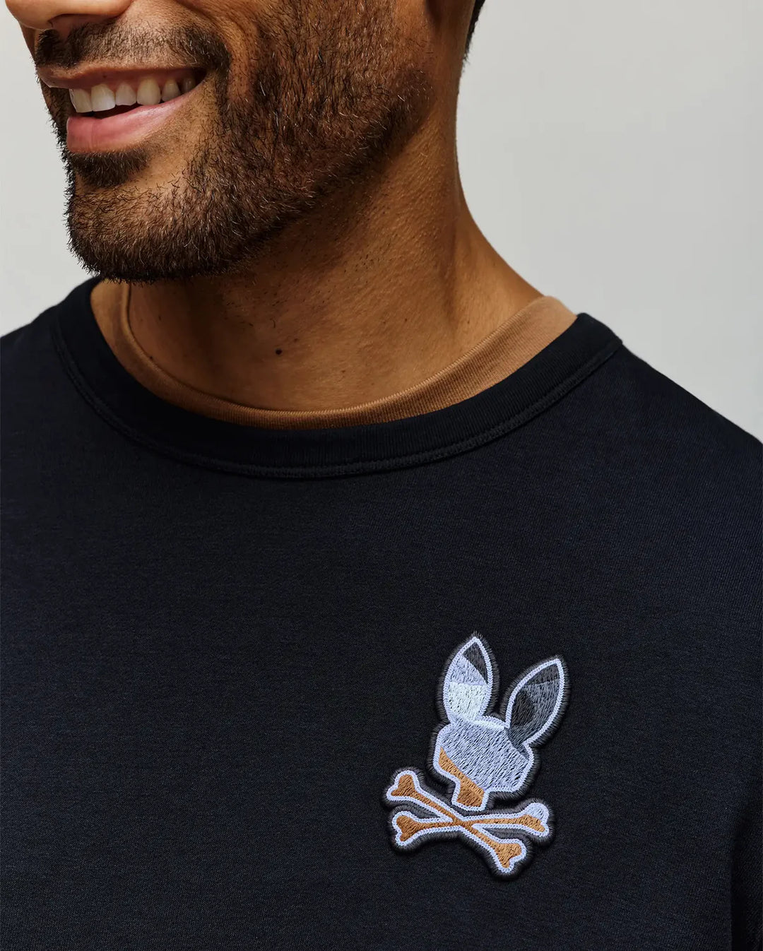 DANTE EMBROIDERY CREW (BLACK) - PSYCHO BUNNY