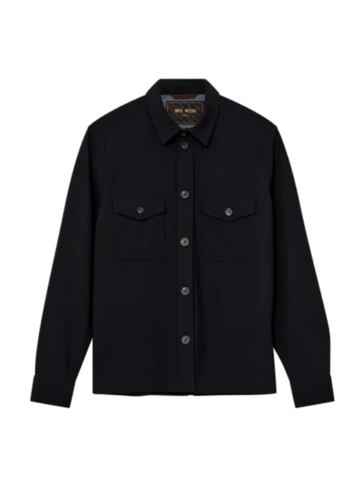 BIRK TRAVEL OVERSHIRT (BLACK) - MOS MOSH GALLERY