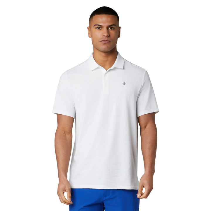 SEERSUCKER DRIVERS POLO (BRIGHT WHITE) - ORIGINAL PENGUIN