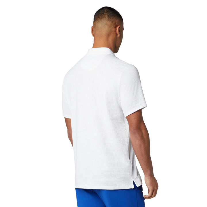 SEERSUCKER DRIVERS POLO (BRIGHT WHITE) - ORIGINAL PENGUIN