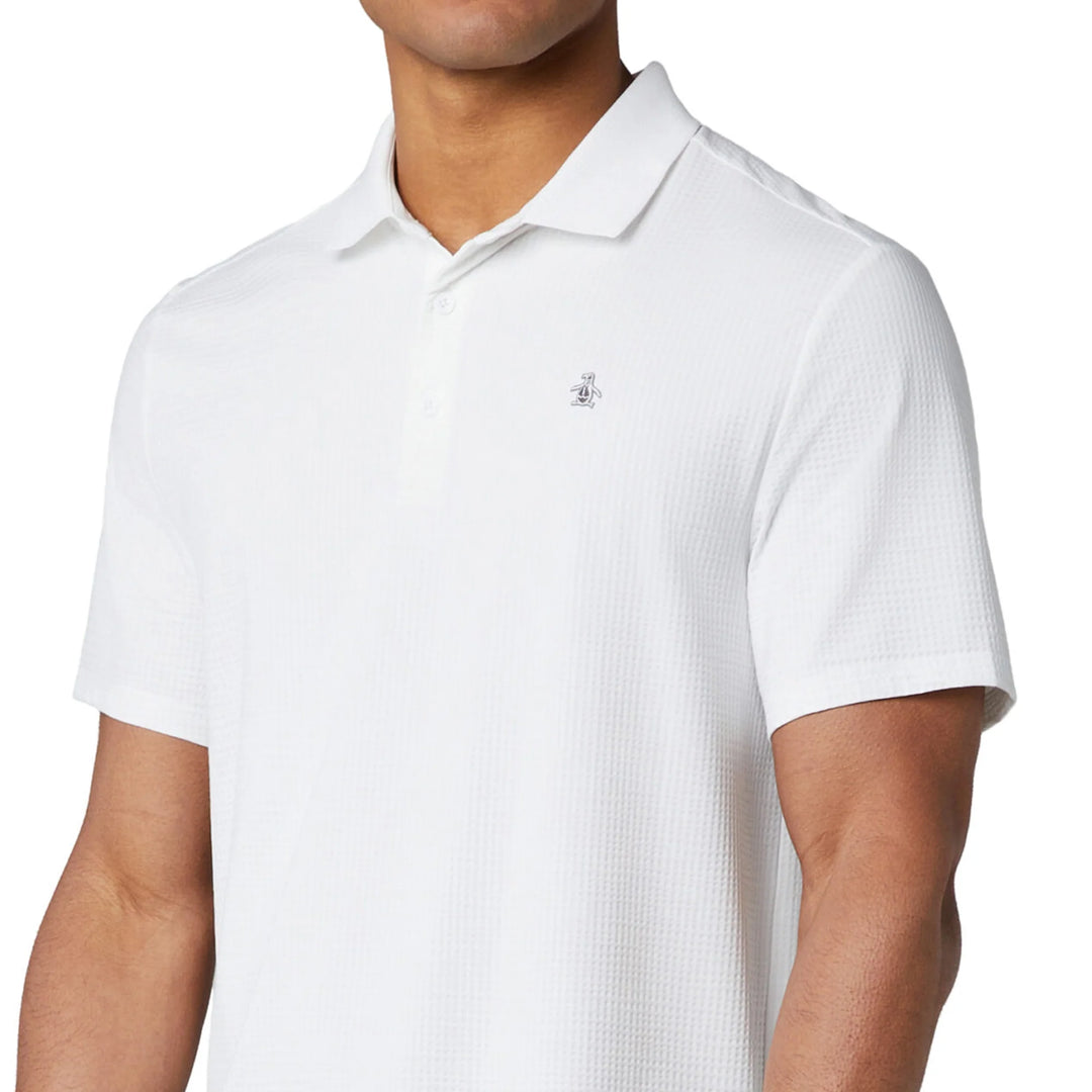 SEERSUCKER DRIVERS POLO (BRIGHT WHITE) - ORIGINAL PENGUIN