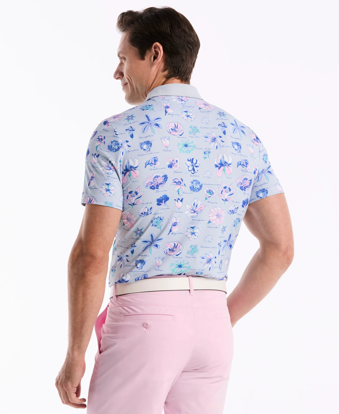 TEXTBOOK FLORAL POLO (GRAY DAWN) - ORIGINAL PENGUIN