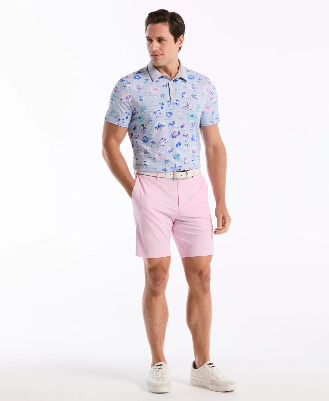 TEXTBOOK FLORAL POLO (GRAY DAWN) - ORIGINAL PENGUIN