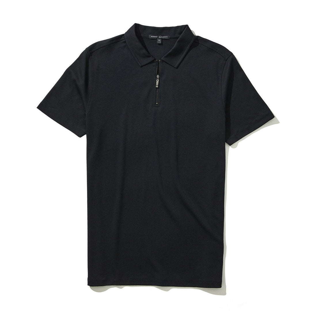 GEORGIA  ZIP POLO (BLACK) - ROBERT BARAKETT