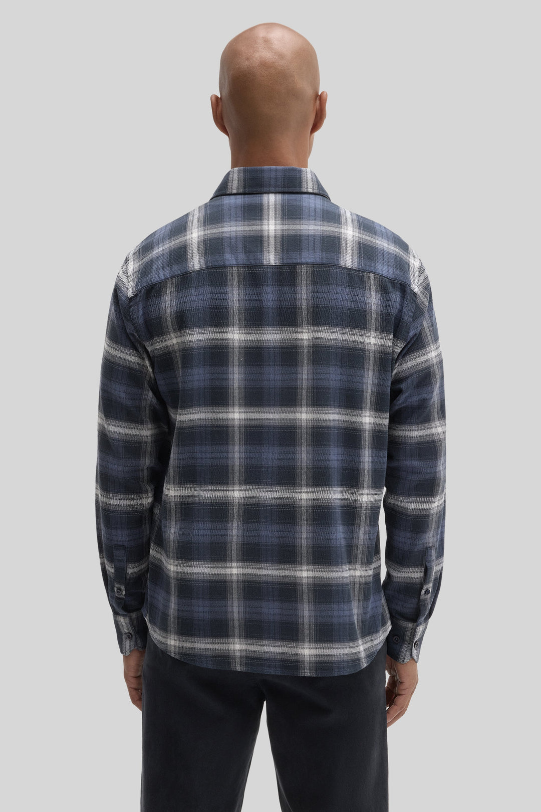 BATES WOVEN SHIRT (INDIGO) - ROBERT BARAKETT
