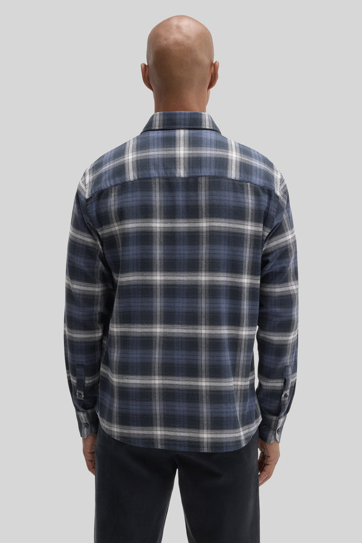 BATES WOVEN SHIRT (INDIGO) - ROBERT BARAKETT