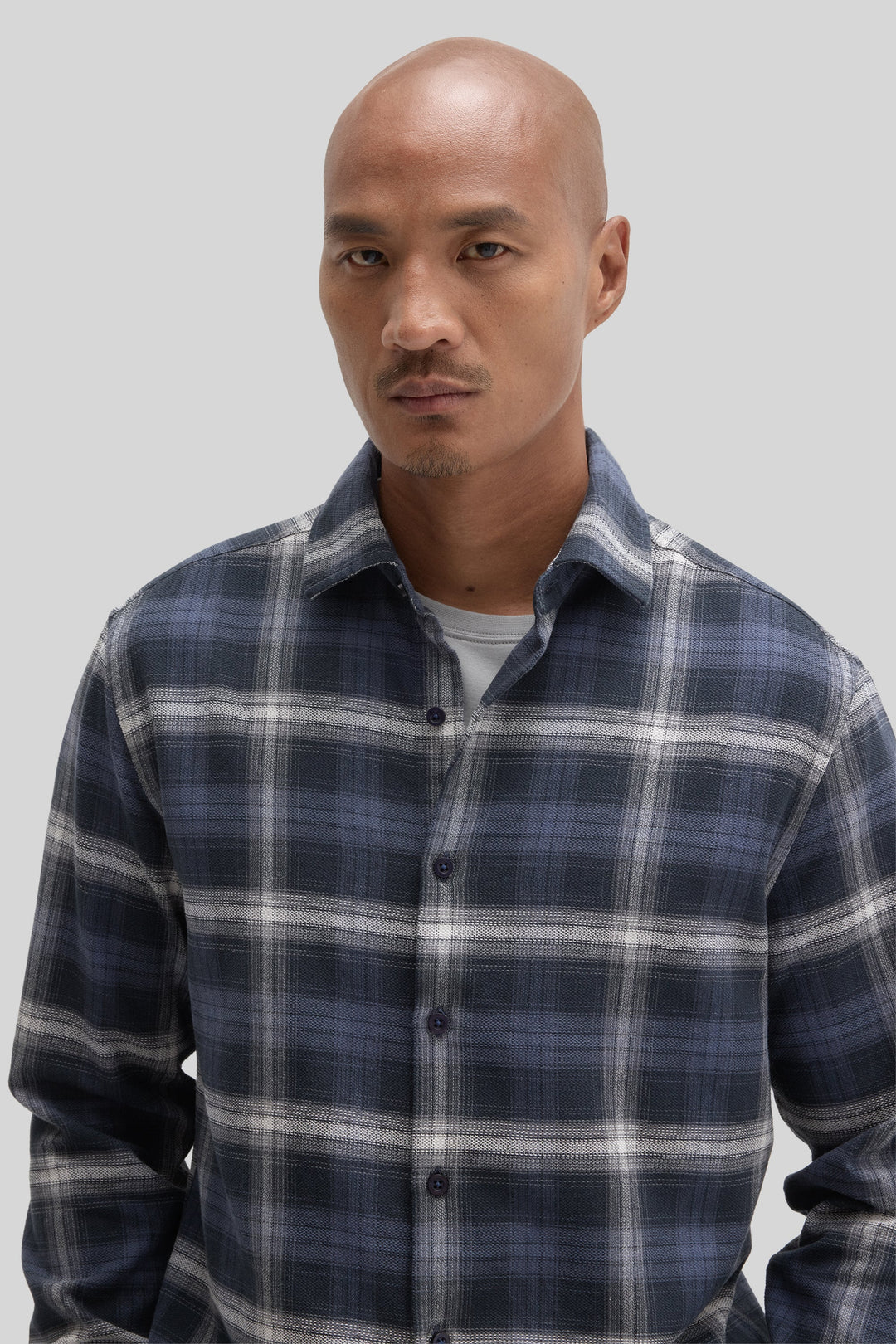 BATES WOVEN SHIRT (INDIGO) - ROBERT BARAKETT