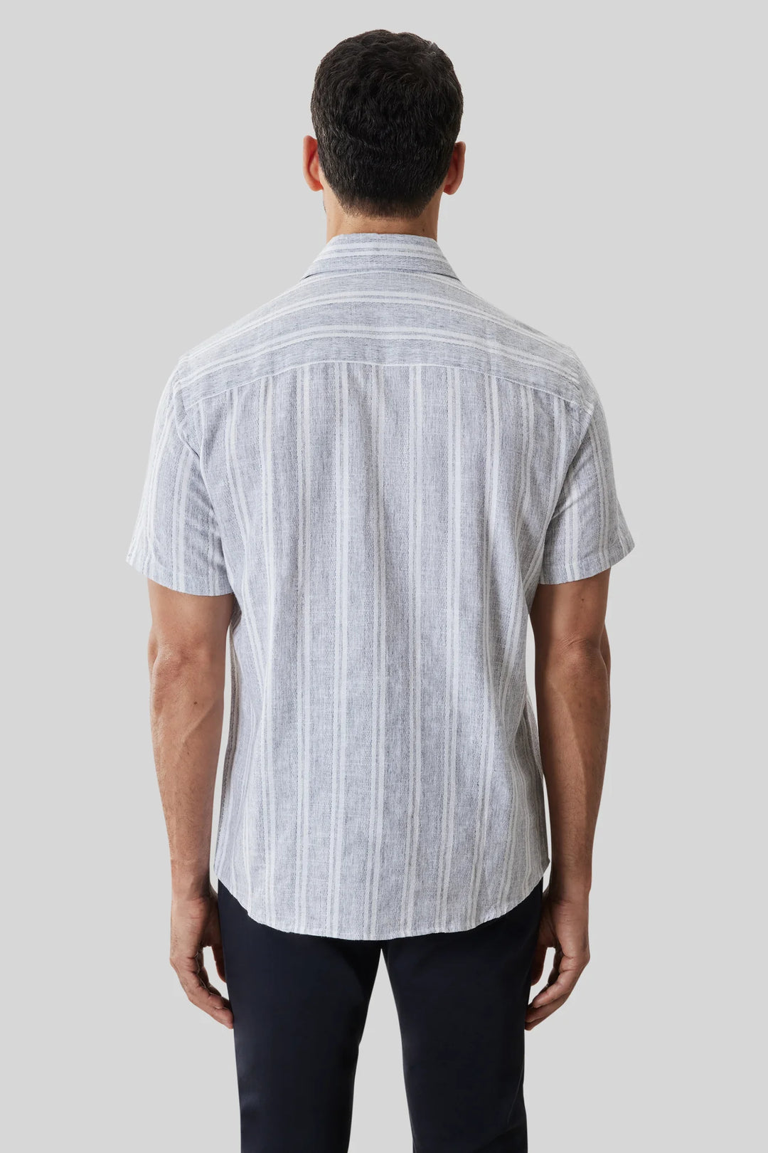 DAIKI WOVEN SHIRT (BLUE) - ROBERT BARAKETT