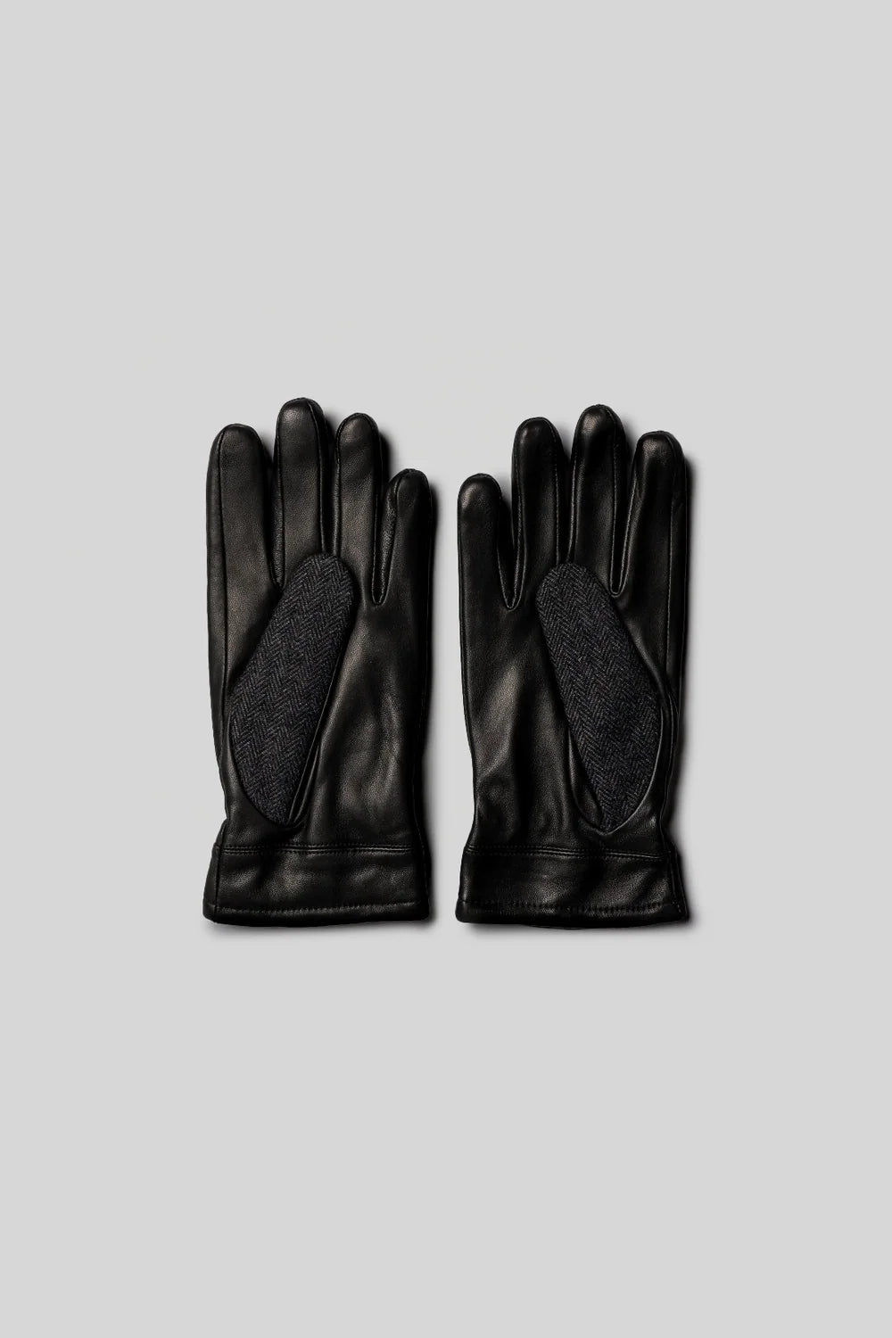 WEBER HERRINGBONE GLOVES (BLACK) - ROBERT BARAKETT