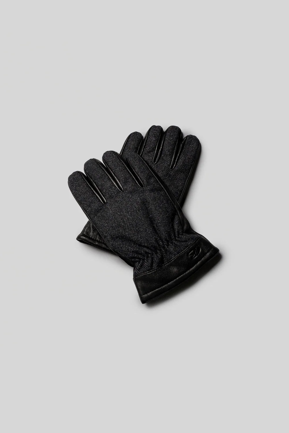 WEBER HERRINGBONE GLOVES (BLACK) - ROBERT BARAKETT