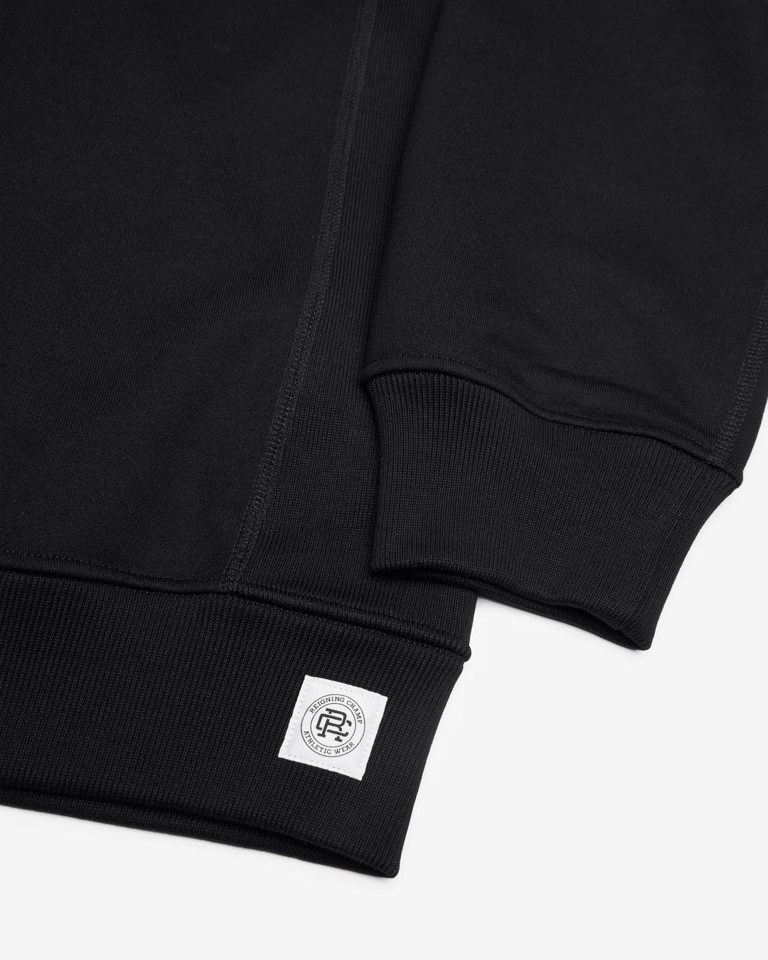 MIDWEIGHT STANDARD BUTTON MOCKNECK (BLACK) - REIGNING CHAMP