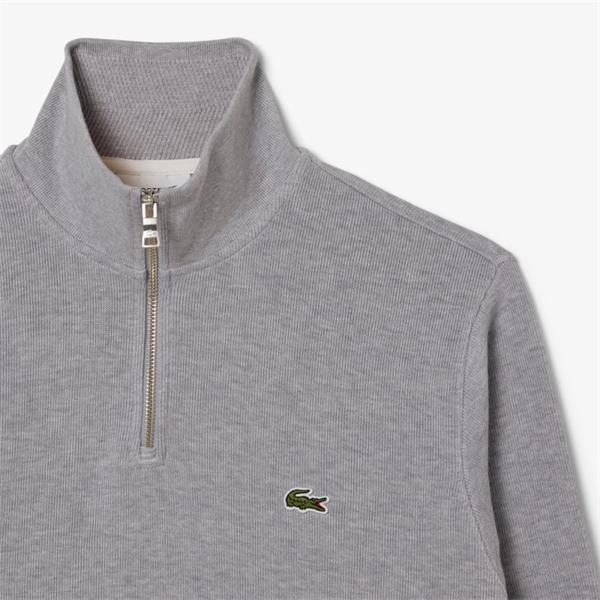 CLASSIC 1/4 ZIP SWEATER (GREY) - LACOSTE