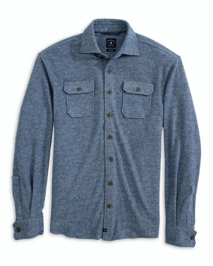 CARL SHIRT JACKET (NAVY) - JOHNNIE-O