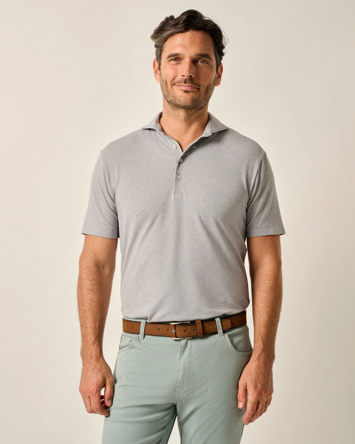 IDRIS POLO (HEATHER BLACK) - JOHNNIE-O
