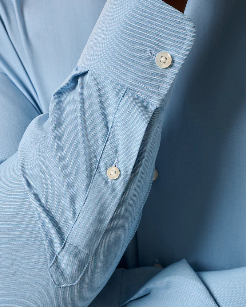 TRAVIS BUTTON UP SHIRT (BLUE) - JOHNNIE-O