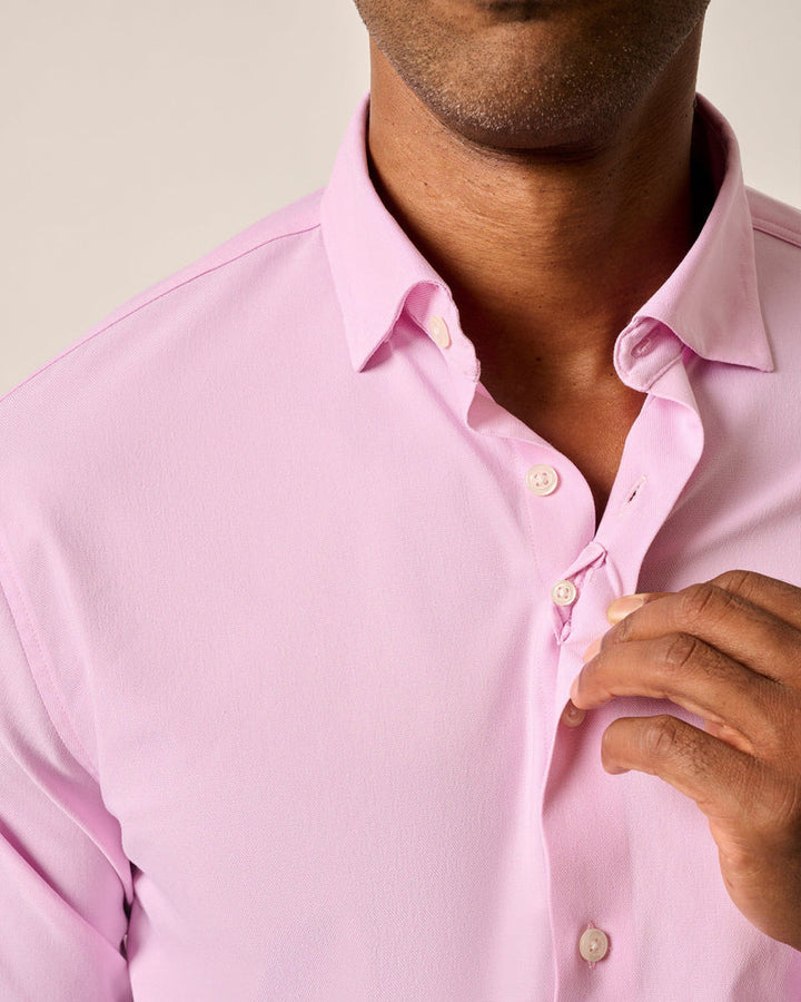 TRAVIS BUTTON UP SHIRT (PINK) - JOHNNIE-O