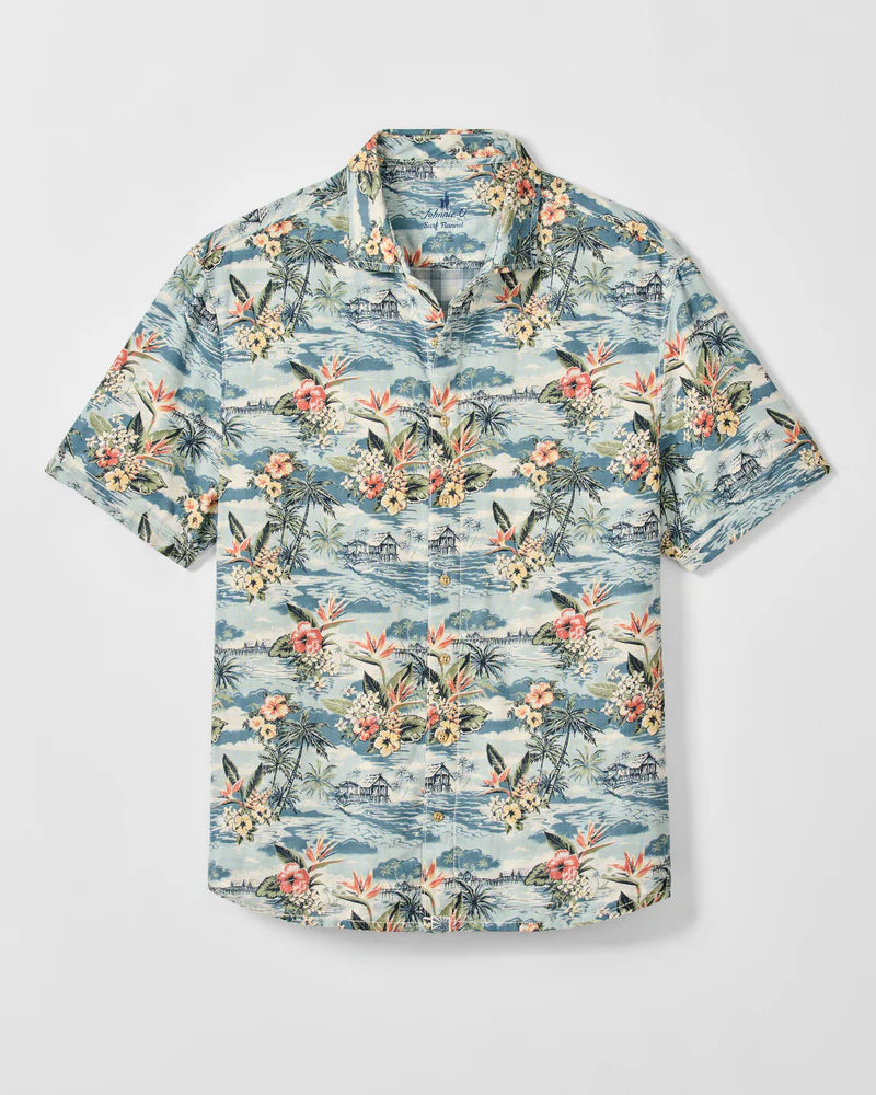 ALMANZO BUTTON UP SHIRT (LAGUNA) - JOHNNIE- O