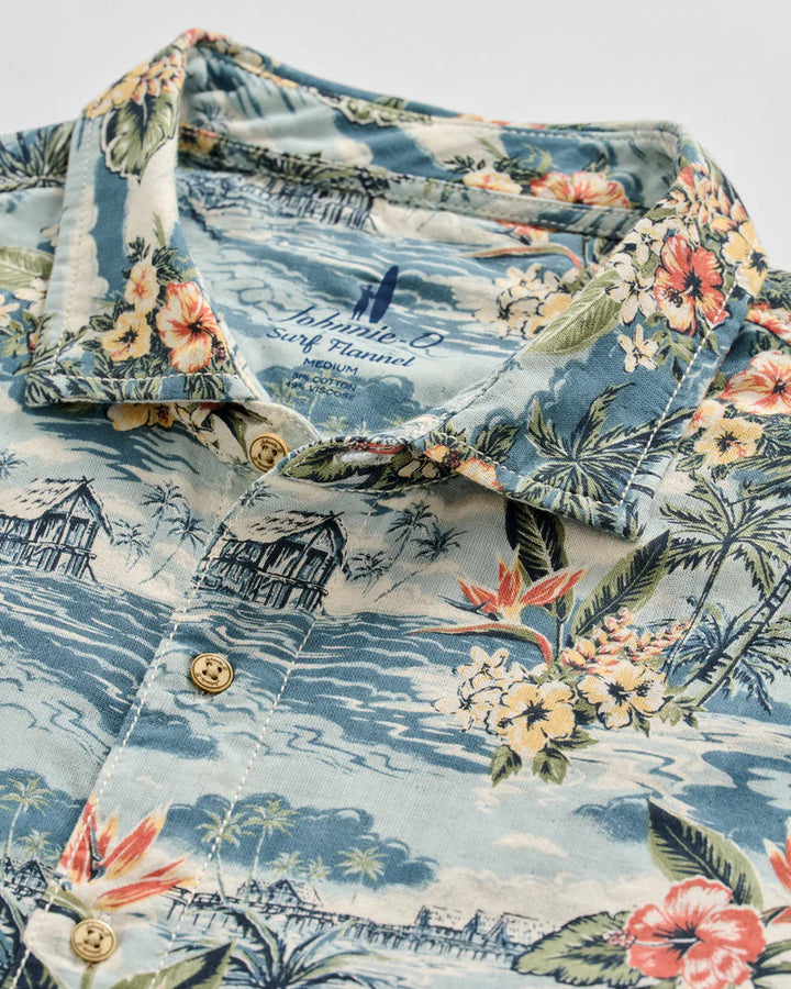 ALMANZO BUTTON UP SHIRT (LAGUNA) - JOHNNIE- O