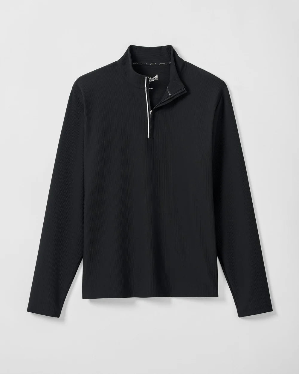 HOPPIN' 1/4 ZIP PULLOVER (BLACK) - JOHNNIE-O