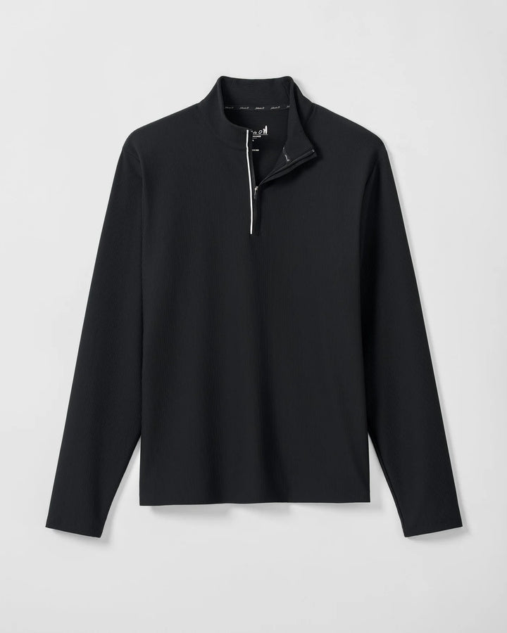 HOPPIN' 1/4 ZIP PULLOVER (BLACK) - JOHNNIE-O