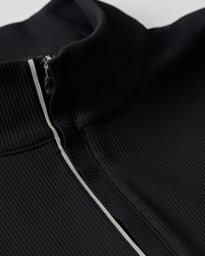 HOPPIN' 1/4 ZIP PULLOVER (BLACK) - JOHNNIE-O