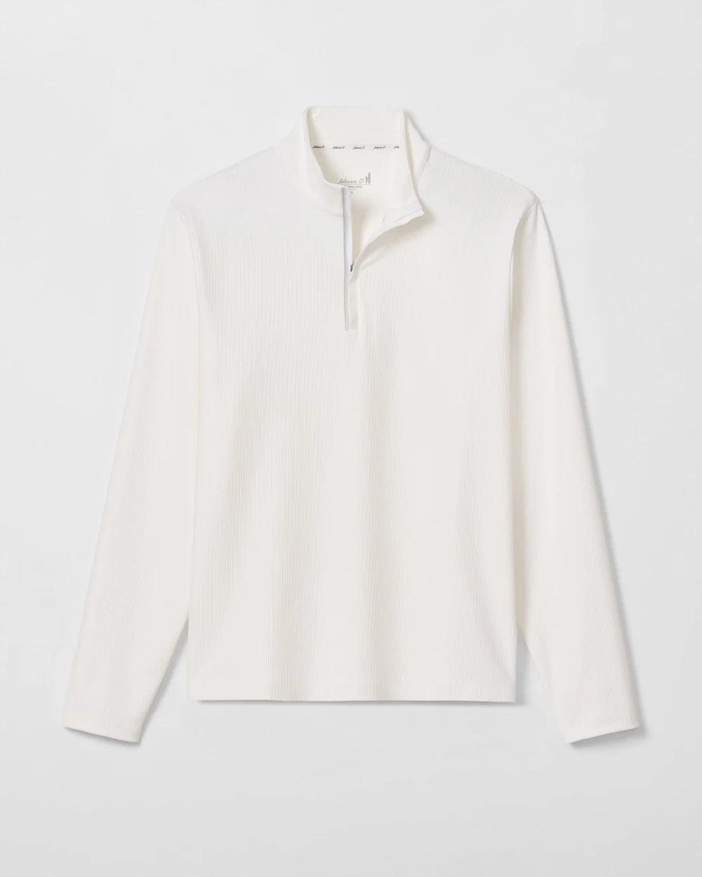 HOPPIN' 1/4 ZIP PULLOVER (WHITE) - JOHNNIE-O