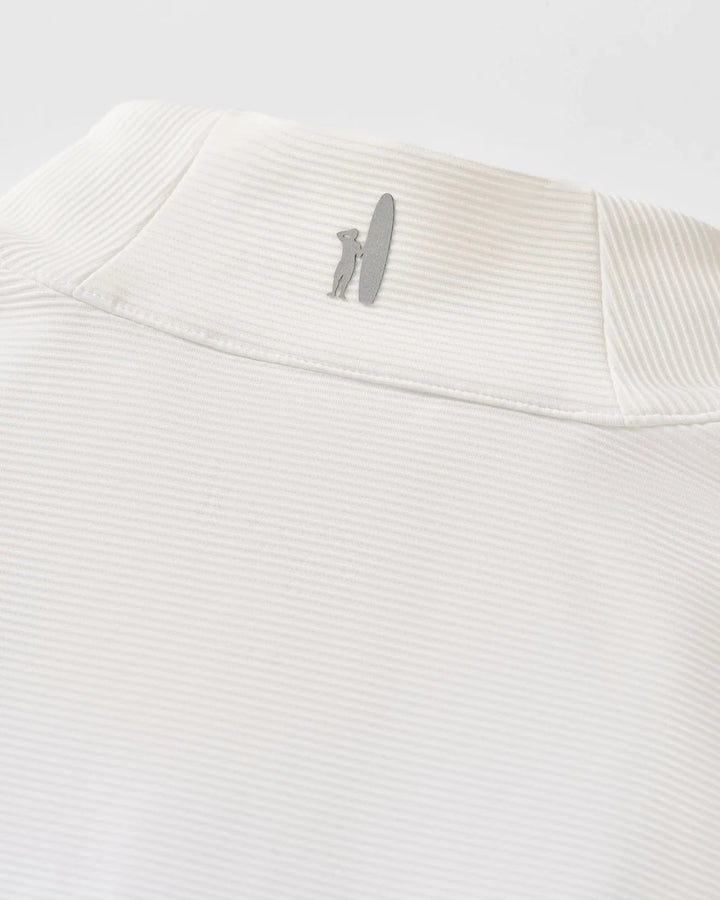 HOPPIN' 1/4 ZIP PULLOVER (WHITE) - JOHNNIE-O