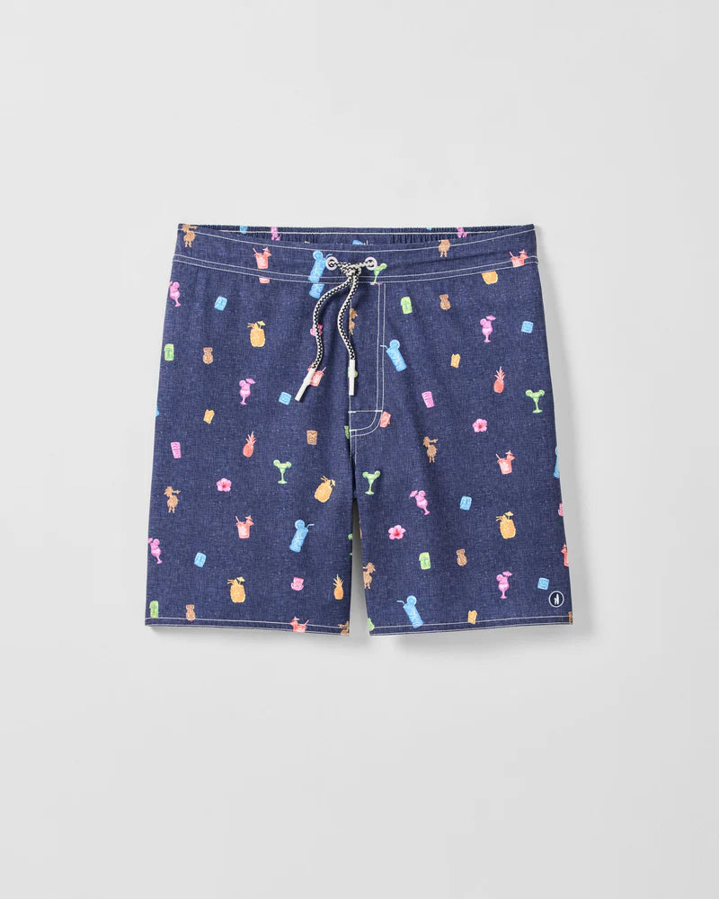 KANALOA SWIM SHORTS (NAVY) - JOHNNIE-O