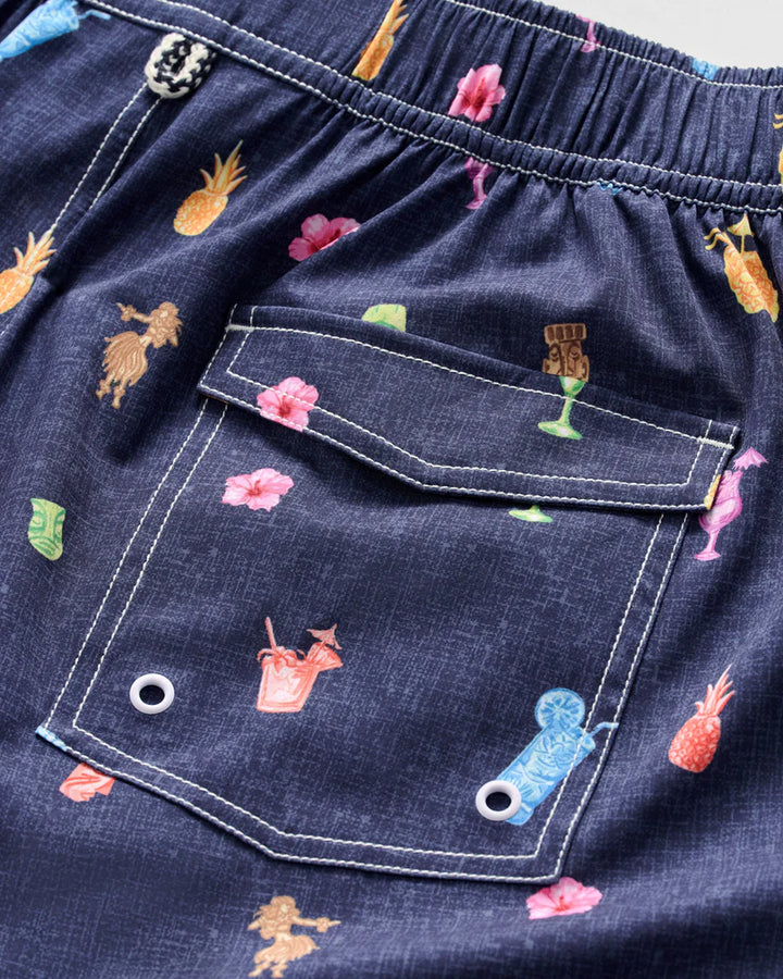KANALOA SWIM SHORTS (NAVY) - JOHNNIE-O