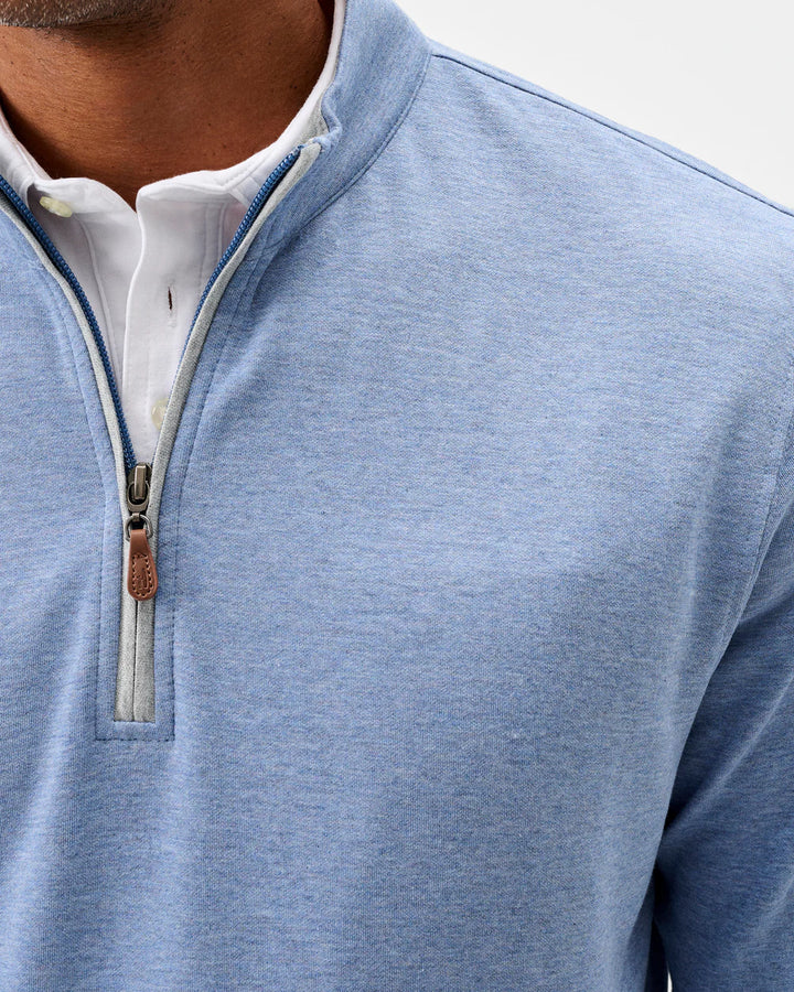 SULLY 1/4 SWEATER (BLUE)- JOHNNIE-O