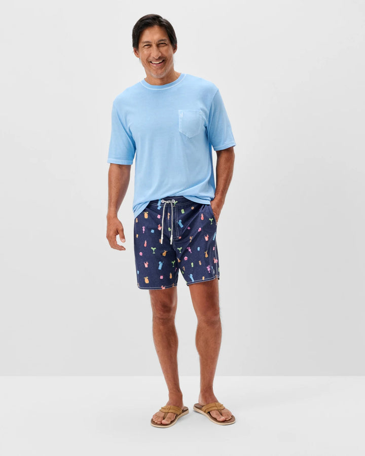 KANALOA SWIM SHORTS (NAVY) - JOHNNIE-O