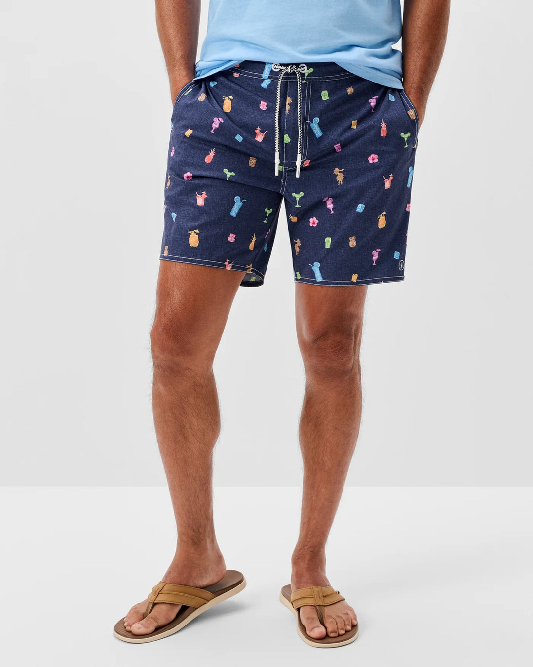 KANALOA SWIM SHORTS (NAVY) - JOHNNIE-O