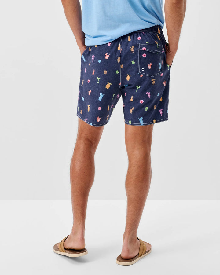 KANALOA SWIM SHORTS (NAVY) - JOHNNIE-O