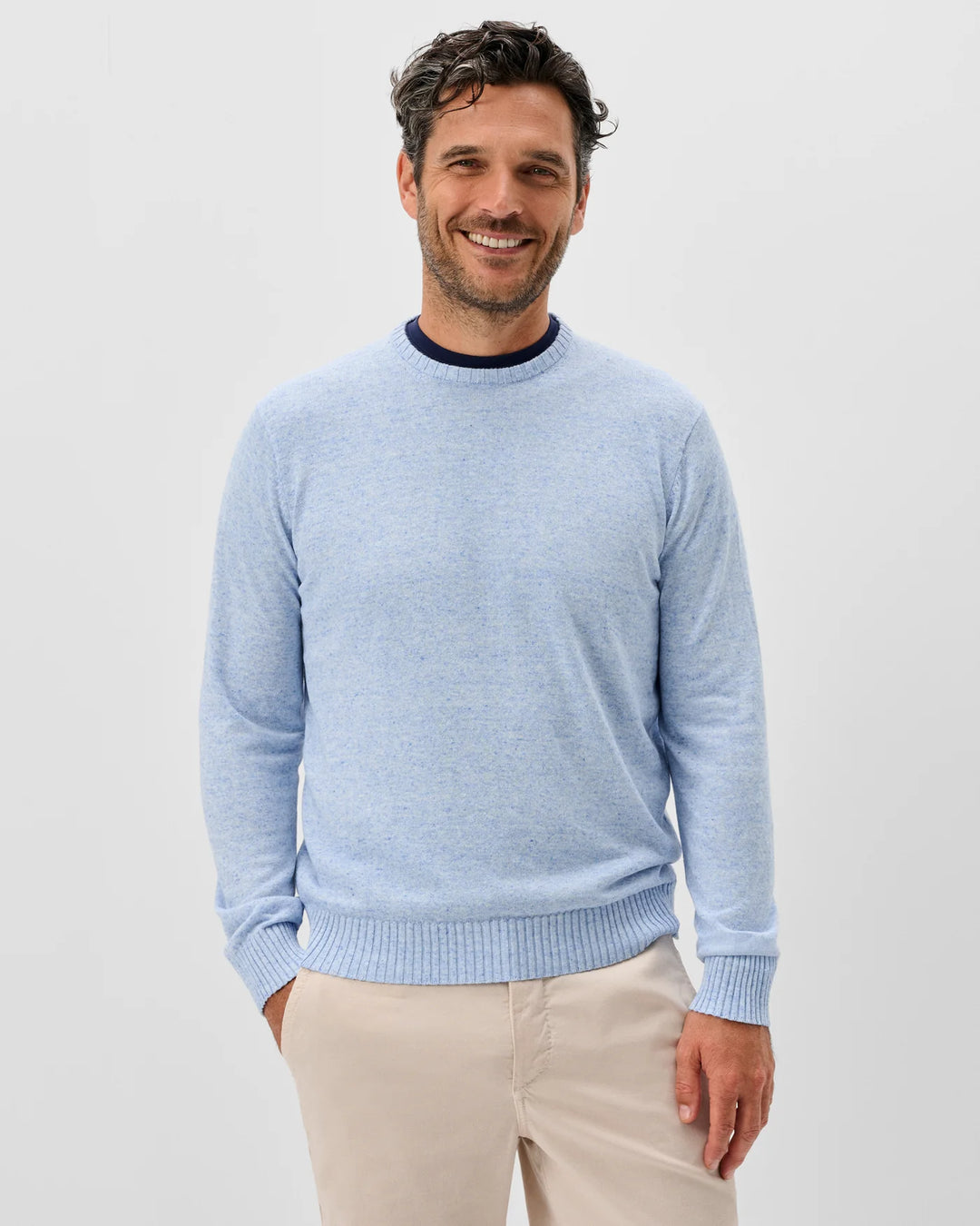 ALBUS SWEATER (GULF BLUE) - JOHNNIE-O